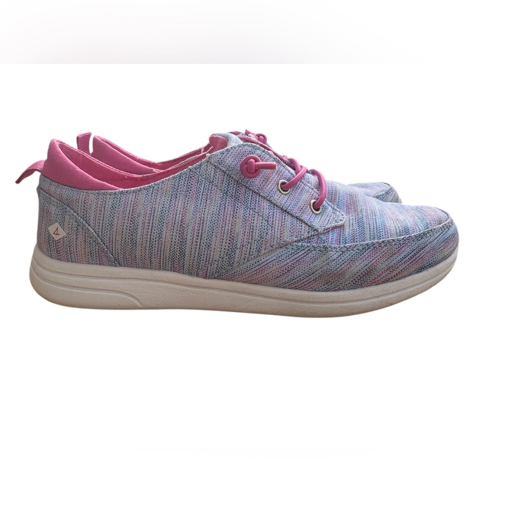 Sperry Pink Multicolor Knit Lace-Up Women's Sneakers